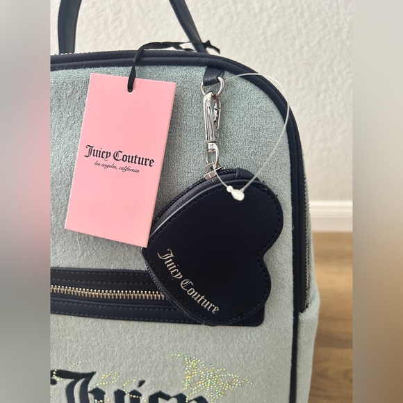 Juicy Couture Mint Backpack w/ Heart Coin Pouch, Exclusive- NWT - Picture 2 of 14